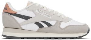 Reebok Classics White & Taupe Classic Leather Sneakers