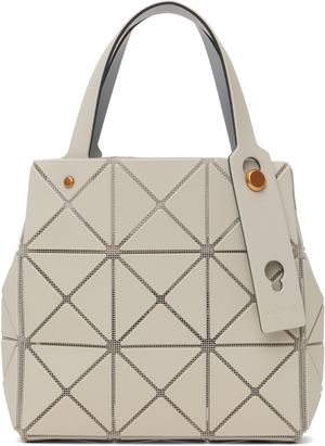 BAO BAO ISSEY MIYAKE Beige Carat Small Tote