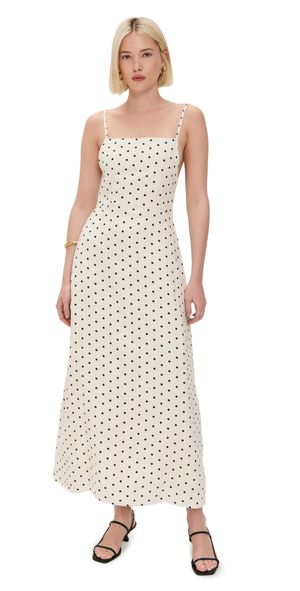 DL1961 Carla Linen Dress Polka Dots (Linen) L