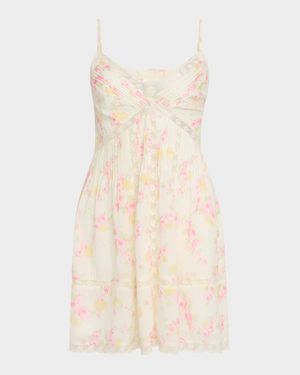 Docila Floral Cotton Mini Dress