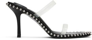 Alexander Wang Sandales à talon aiguille Nova 85 noires à brides en PVC