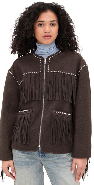 BLANKNYC Fringe Benefits Jacket Brown XS