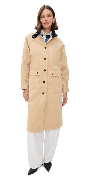 Line & Dot Oakley Coat Beige/Navy S