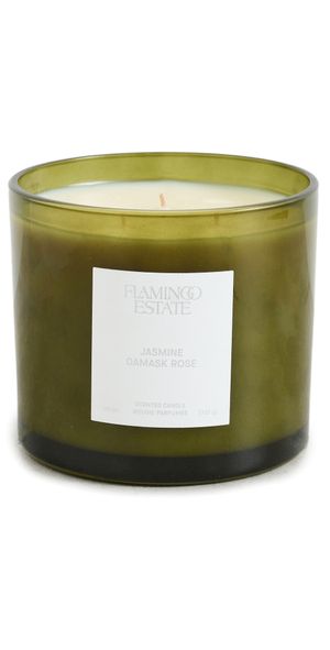 Flamingo Estate Blooming Jasmine and Rose XL Candle Green One Size