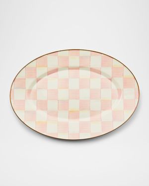 Rosy Check Small Oval Platter