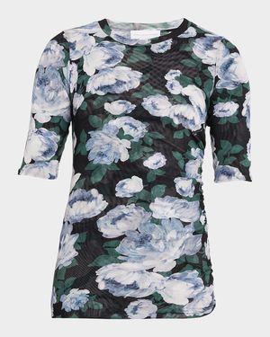 Bunch Of Roses Mesh Short-Sleeve T-Shirt