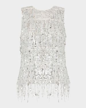 Royce Fringe Sequin Top