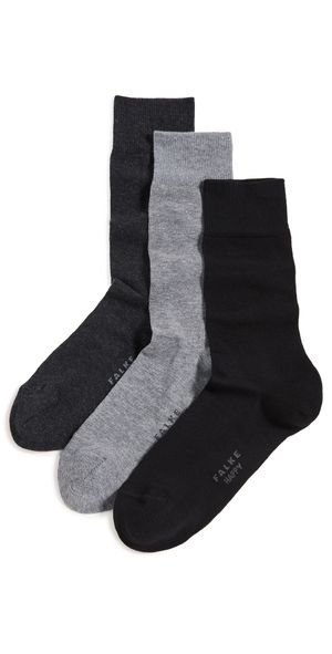 Falke Happy Crew Socks 3 Pack Assorted 43-46