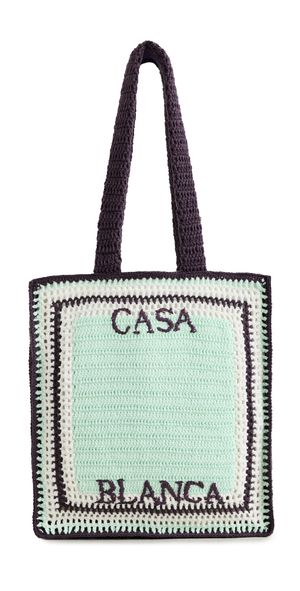 Casablanca Sporty Crochet Bag Aubergine One Size