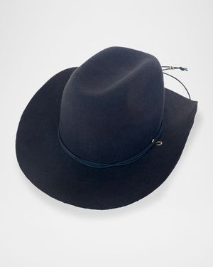 Ezra Felt Cowboy Hat With Brass Accents