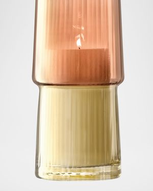 Gems 9" Vase/Lantern, Amber