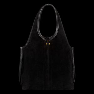 Jerome Dreyfuss - Sac cabas en cuir métallisé - Taille Unique - Noir