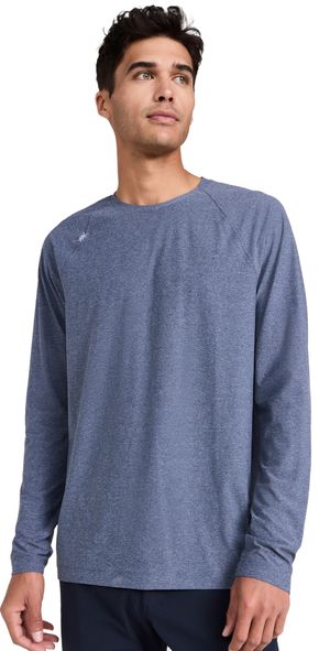Rhone Reign Long Sleeve Midnight Heather L