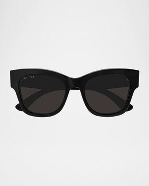 Logo Butterfly Acetate Sunglasses