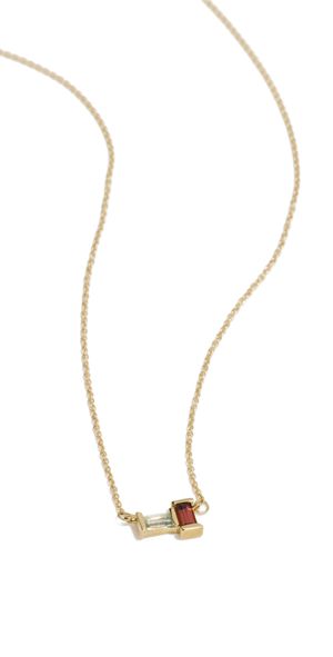 ALIITA Tu Y Yo Baguette Necklace Pink/Red One Size