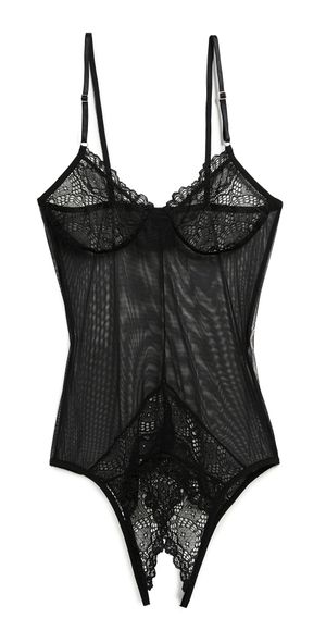 Only Hearts Whisper Sweet Nothings Coucou Bodysuit Black S