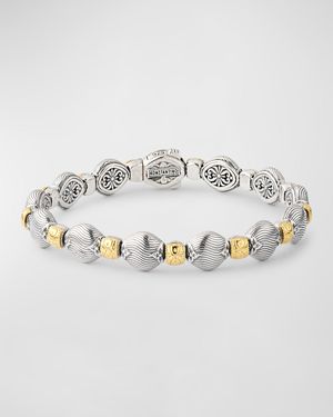 Sterling Silver and 18K Yellow Gold Bracelet