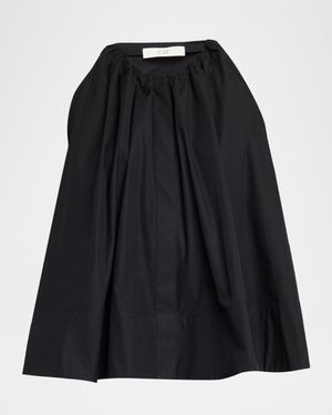 Sleeveless Gathered Tunic Shirt