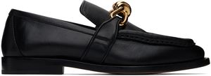 Bottega Veneta Black Astaire Loafers