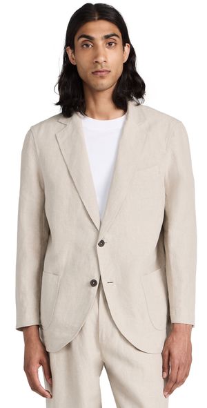 De Bonne Facture Linen Essential Jacket Undyed Flax 52