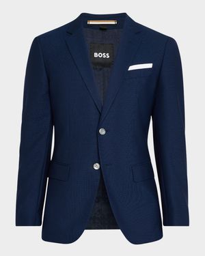 Men's Hutson Wool Single-Breasted Blazer