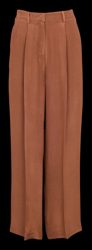 Momoni - Pantalon large plissé - Taille 44 - Orange