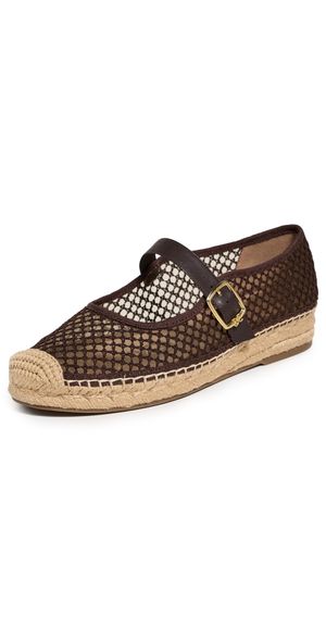 Sam Edelman Mackie Mesh Espadrilles Cafe Noir 6.5
