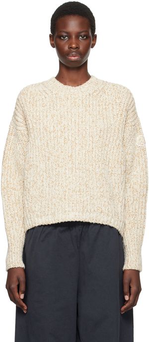 Moncler Beige Virgin Wool Sweater