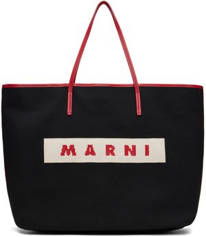 Marni Black Medium Janus Reversible Tote