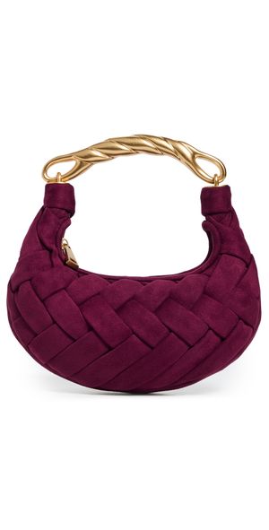 JW PEI Orla Faux Leather Weave Handbag Claret One Size