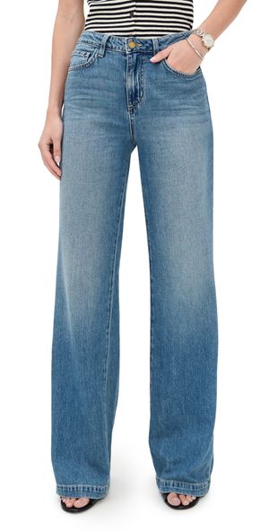 L'AGENCE Scottie Wide Leg Jeans Fargo 33