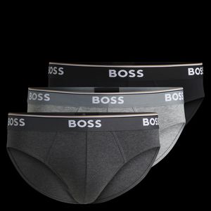Boss - Lot de 3 slips en coton mélangé - Taille 2XL - Argent