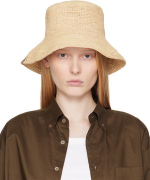 rag & bone Beige Jade Rollable Bucket Hat