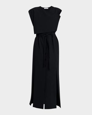 Amilia Tie-Waist Maxi Dress