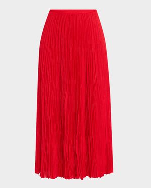 Rosalyn Pleated Jersey Skirt