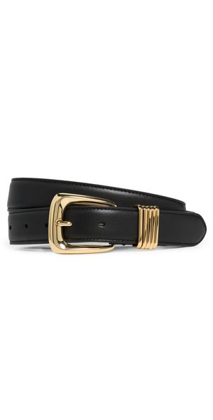 Veronica Beard Arch Belt Black/Gold S