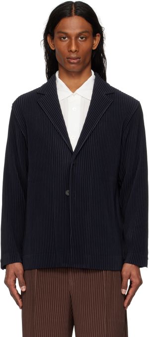 HOMME PLISSÉ ISSEY MIYAKE Navy Basics Blazer