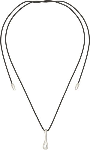 Dunton Ellerkamp Black & Silver Spoon Pendant Necklace