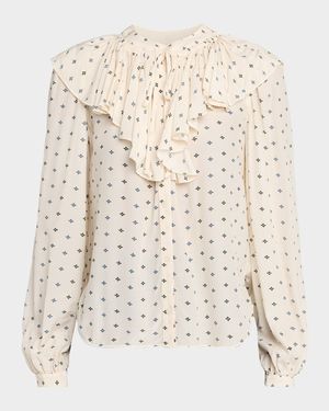 Gomez Long-Sleeve Ruffle Blouse