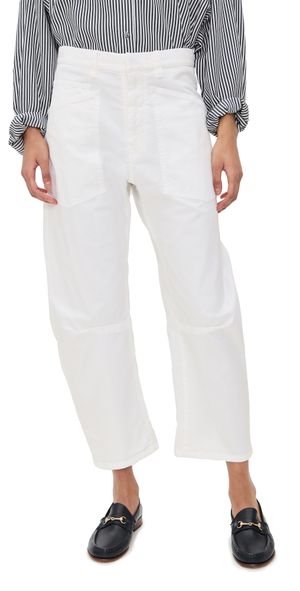 Nili Lotan Shon Twill Pants White 12