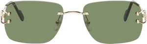 Cartier Gold 'Signature C de Cartier' Sunglasses