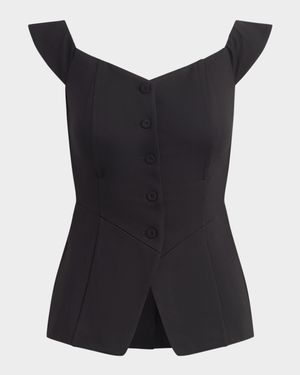 The One That I Want Button-Front Top