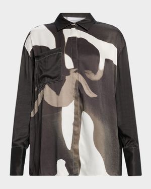 Mya Printed Long-Sleeve Shirt