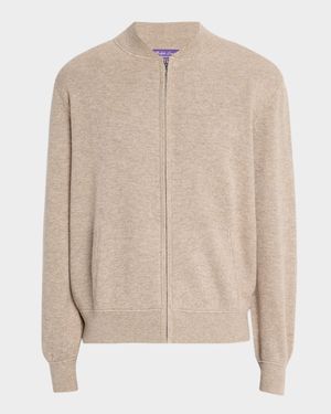 Men's Cashmere Full-Zip Sweater