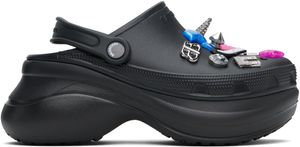 Balenciaga Black Crocs Edition Jibbitz Mules