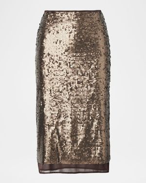 Lucy Sequined Midi Skirt
