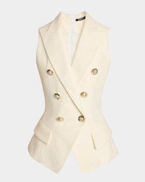 Fitted 6-Button Tailored Top