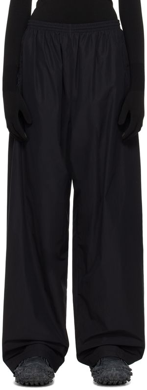 Balenciaga Black Drawstring Track Pants
