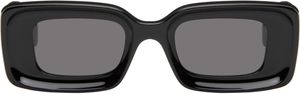 LOEWE Black Rectangular Sunglasses