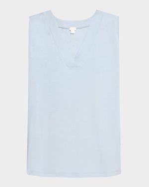 Pure Comfort Lace-Inset Tank Top